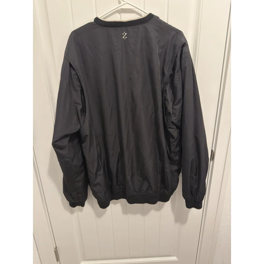 Izod Men's Golf Pullover Windbreaker Jacket Black Size‎ XL
